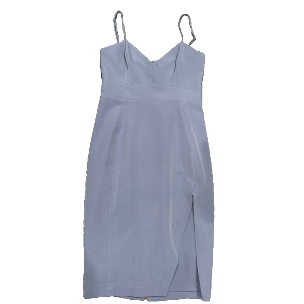 Revolve HOUSE of CB LONDON preppy Y2K babydoll Dove grey dress Small A006131 - Picture 3 of 12